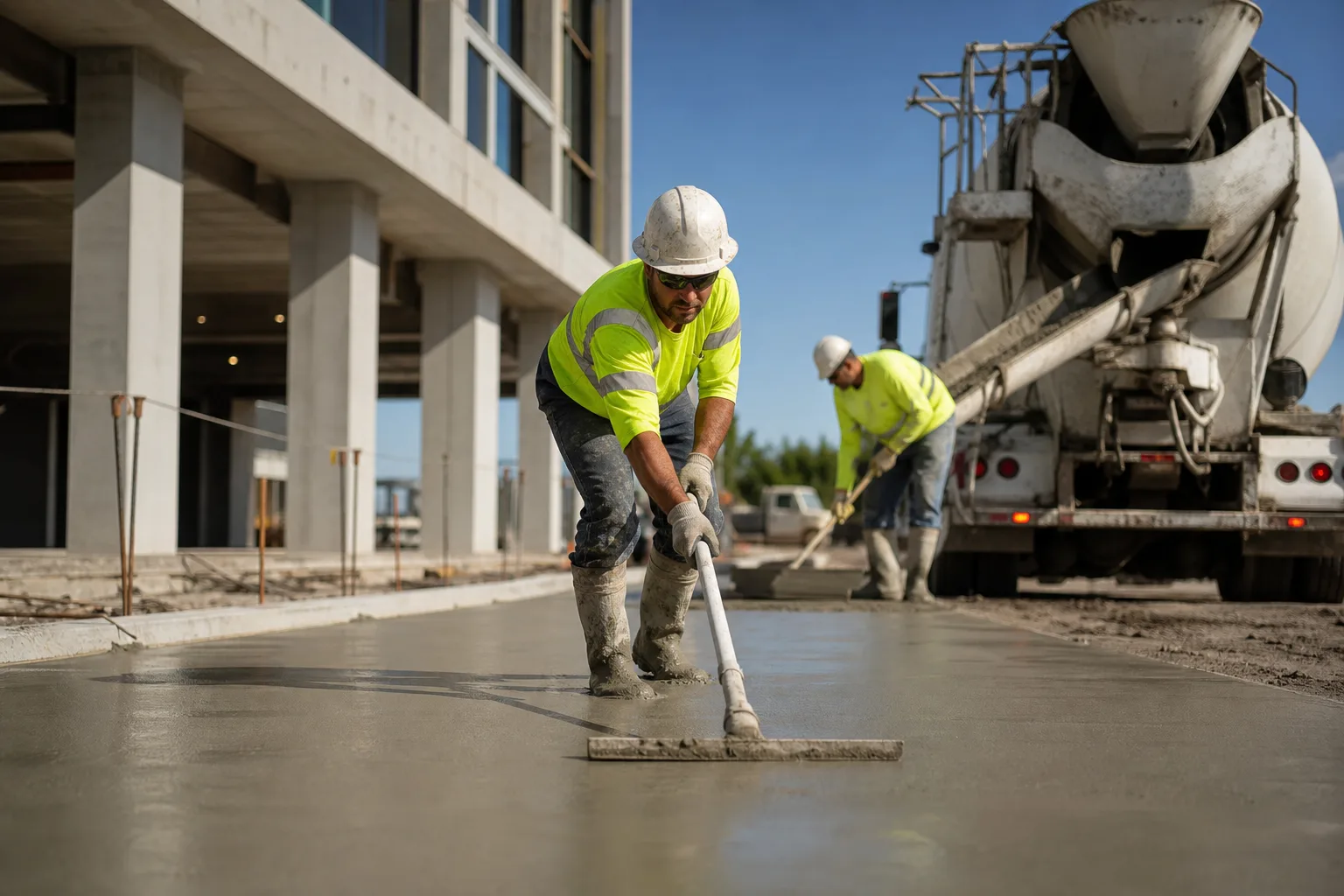 Commercial Concrete intake for Commercial Construction