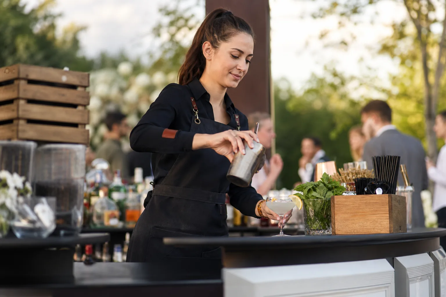 Mobile Bar Service intake preview