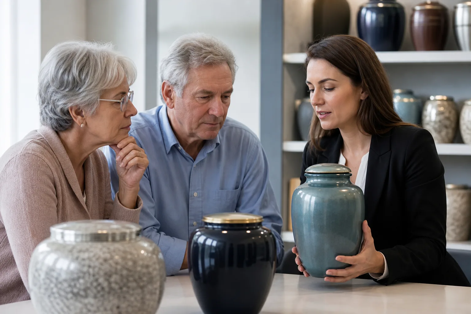 Cremation Urn Selection intake preview