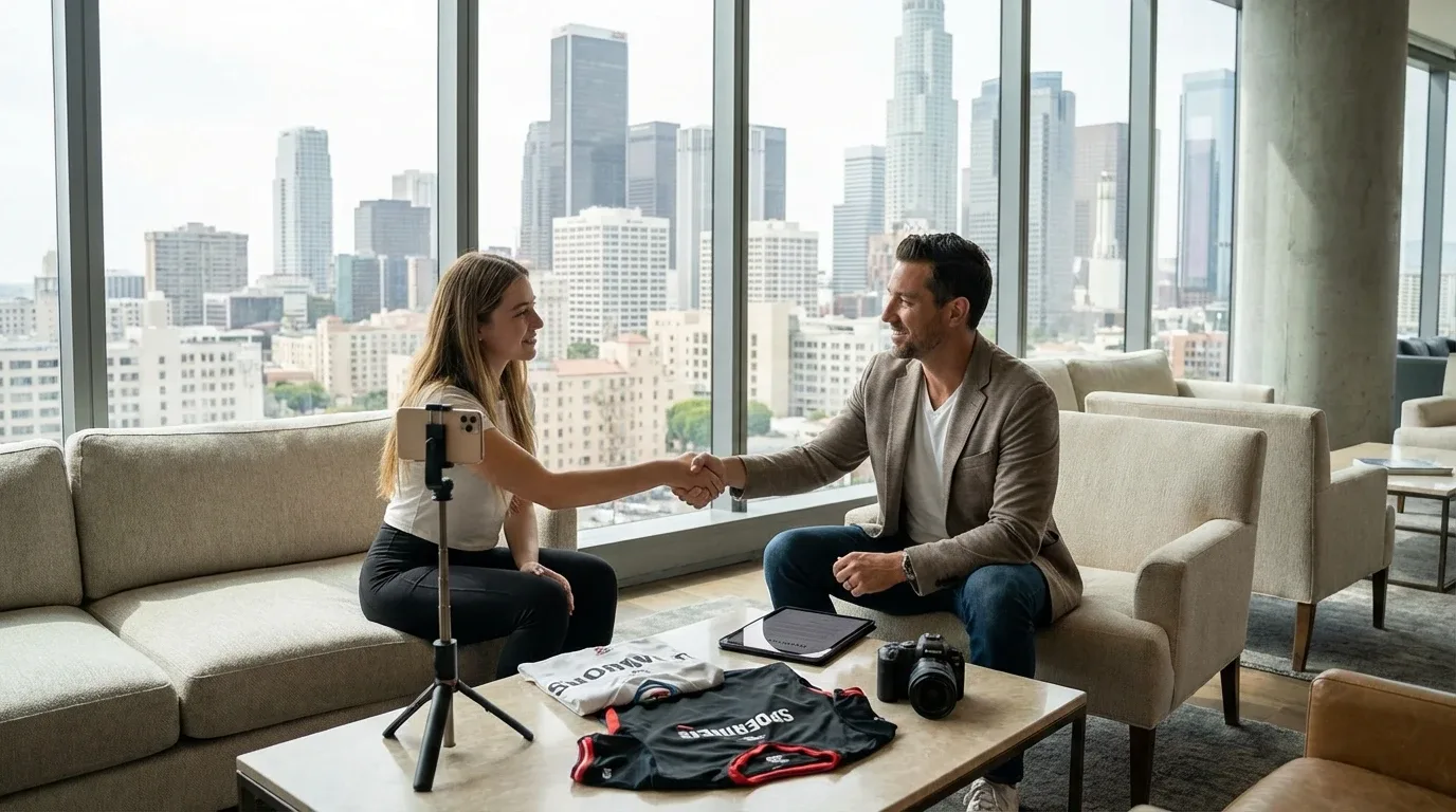 Influencer and Brand Deals intake preview