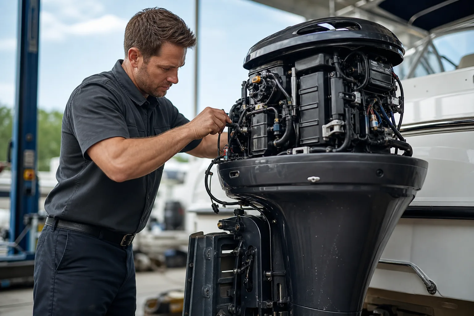 Outboard Motor Service intake preview