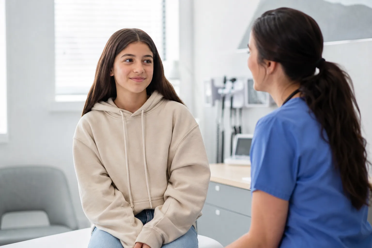 Adolescent Health Visit intake preview