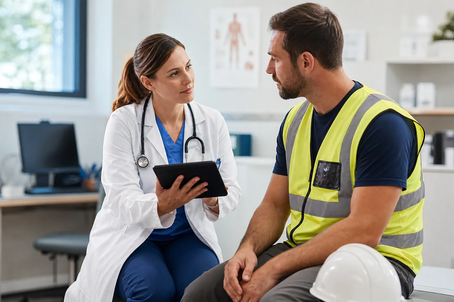 Occupational Health Visit intake preview