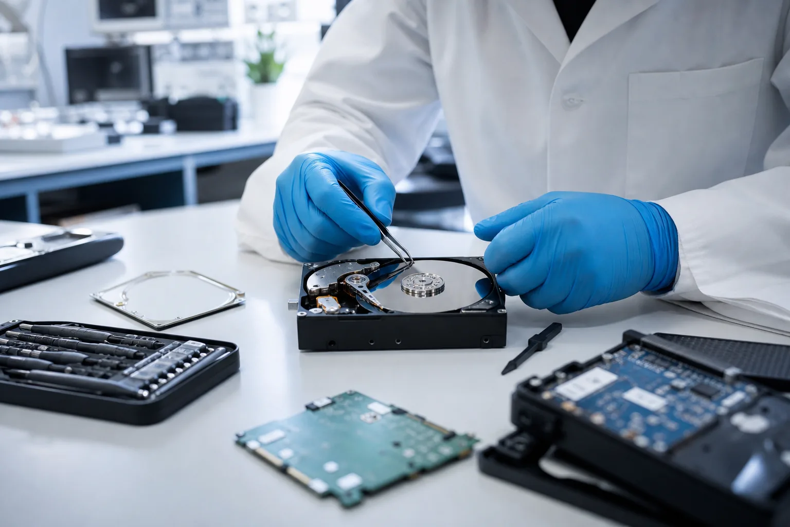 Hard Drive Data Recovery intake preview